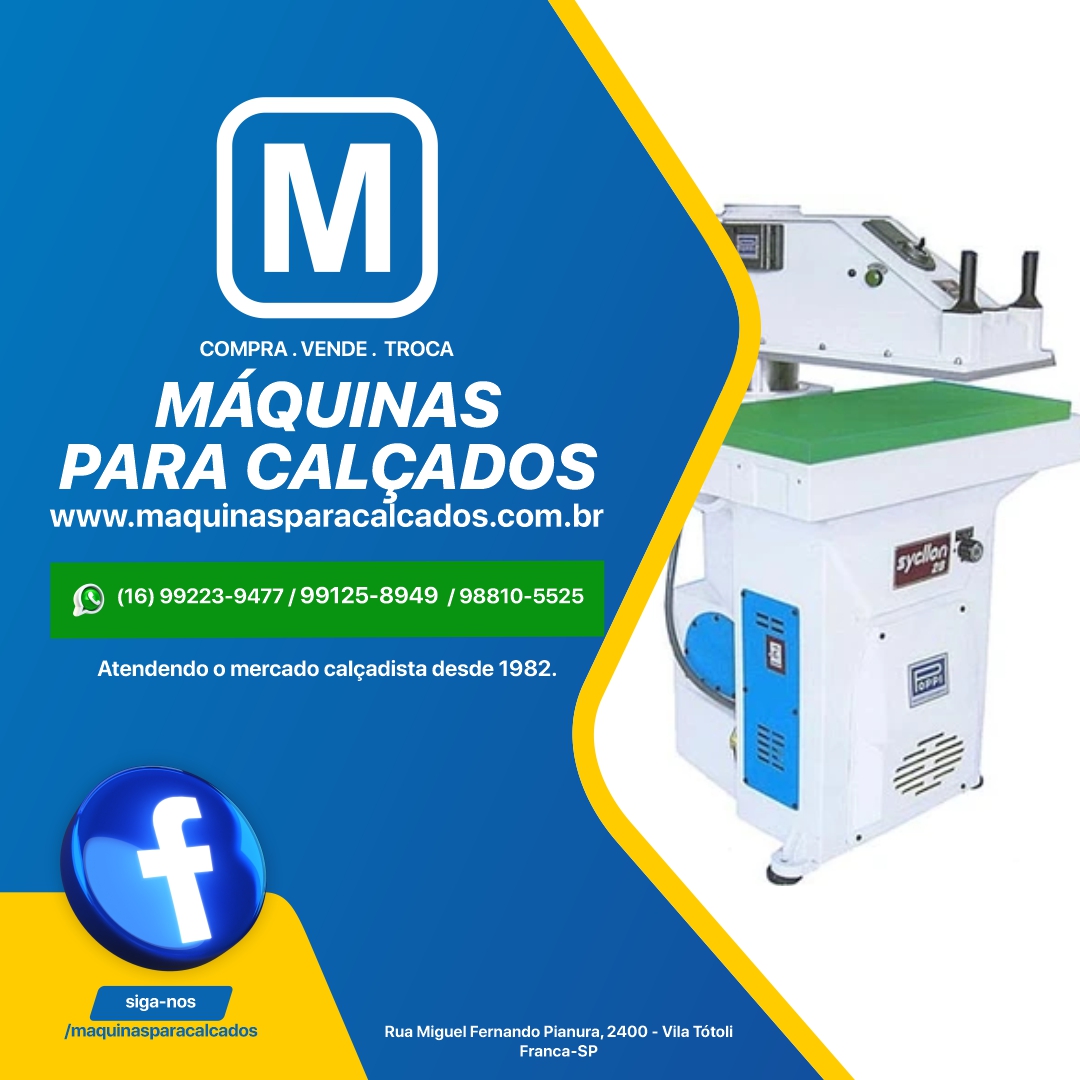 Máquinas para Calçados em Franca-SP - Equipamentos para Indústria Calçadista